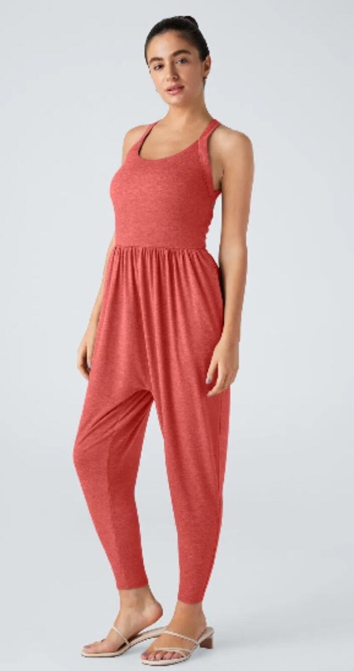 NWT Halara Backless Twisted U‑Neck Harem – Easy Peezy Edition Size: Large